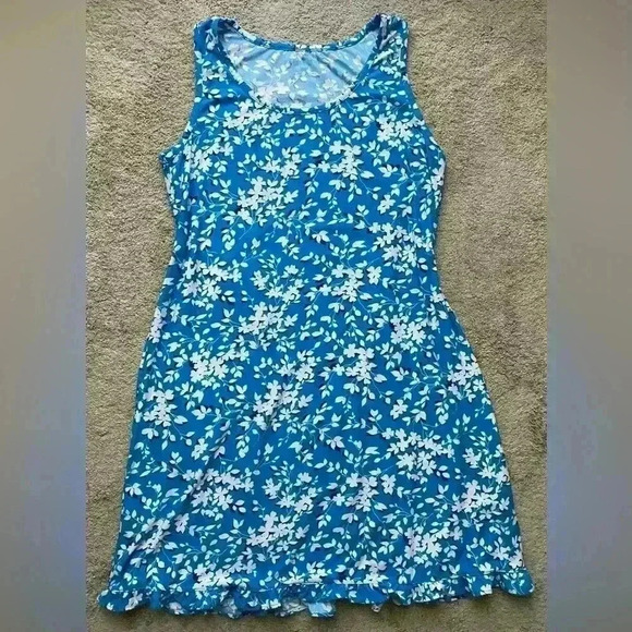 Draper James Floral Ruffled Lounge Dress Size S/M - Picture 3 of 7